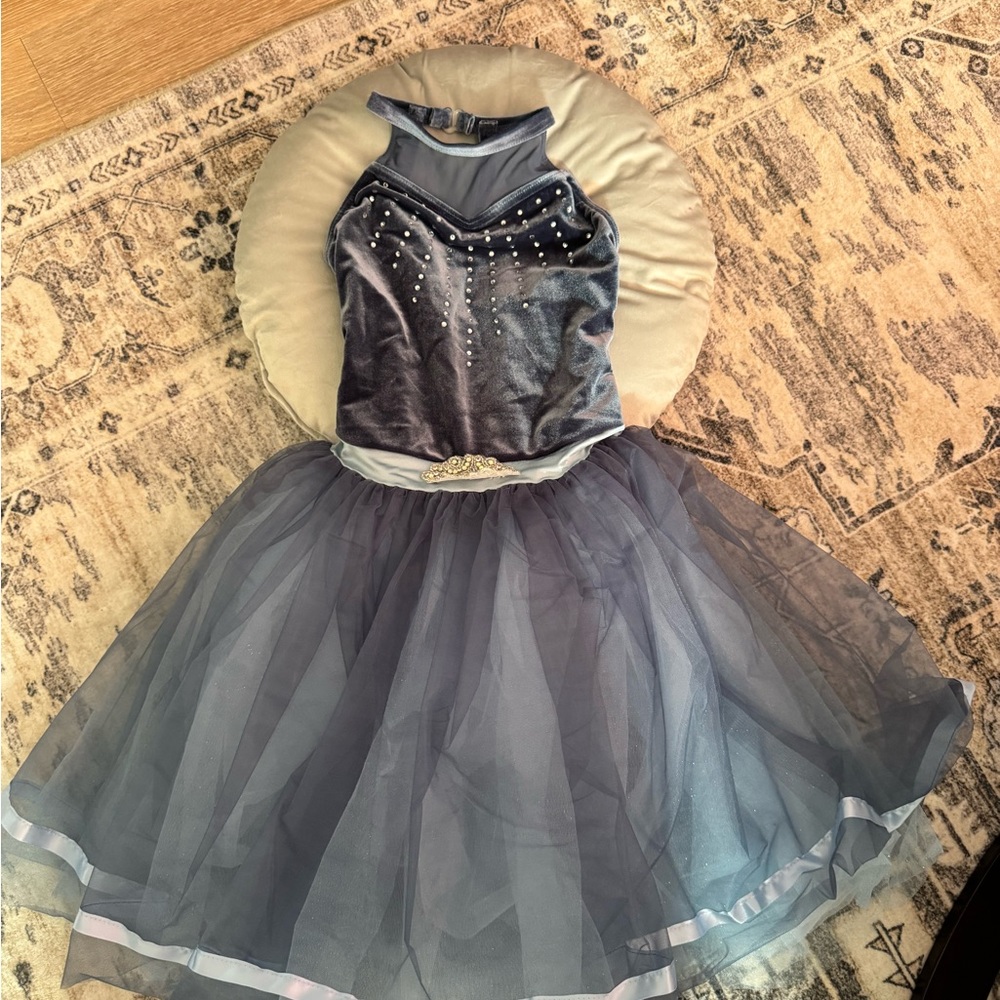Elegant Gray Kids Costume Dress